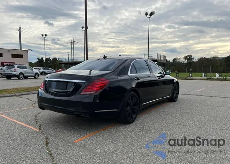 2015 Mercedes-Benz S 550 4Matic из США, поврежденный, VIN WDDUG8FB3FA161374